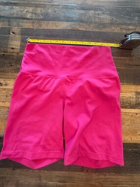 Yogalicious Hot Pink High-Waist Active Shorts